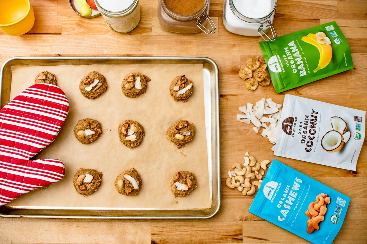 Banana Coconut Cashew Cookies Recipe