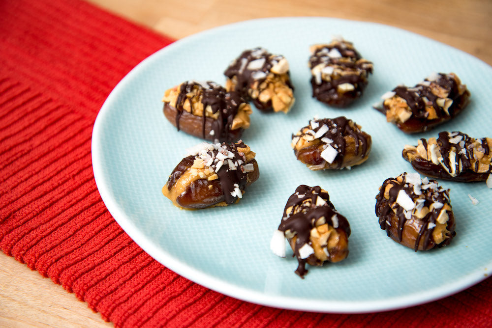 Peanut Butter Stuffed Dates