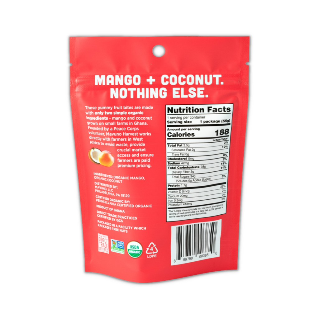 Mango + Coconut pouch back