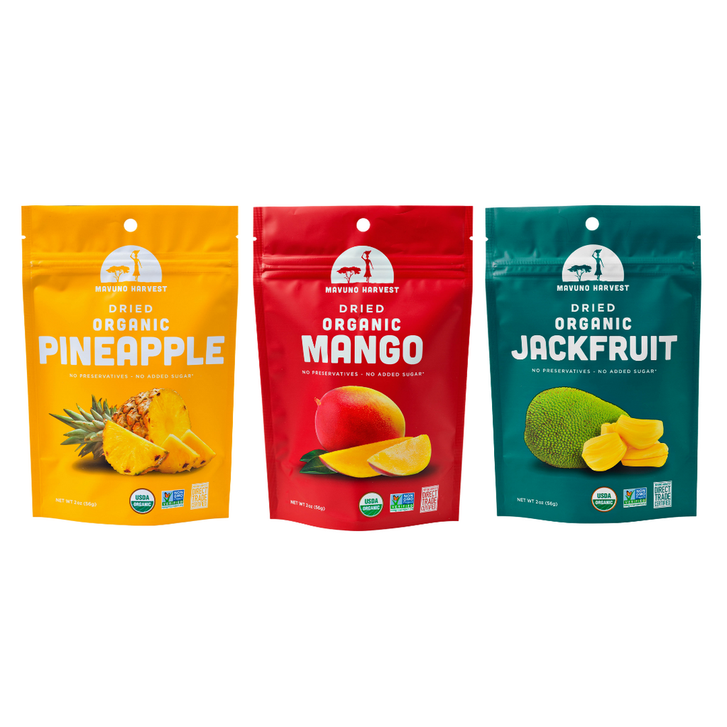 Dried Organic Pineapple / Dried Organic Mango /  Dried Organic Jackfruit