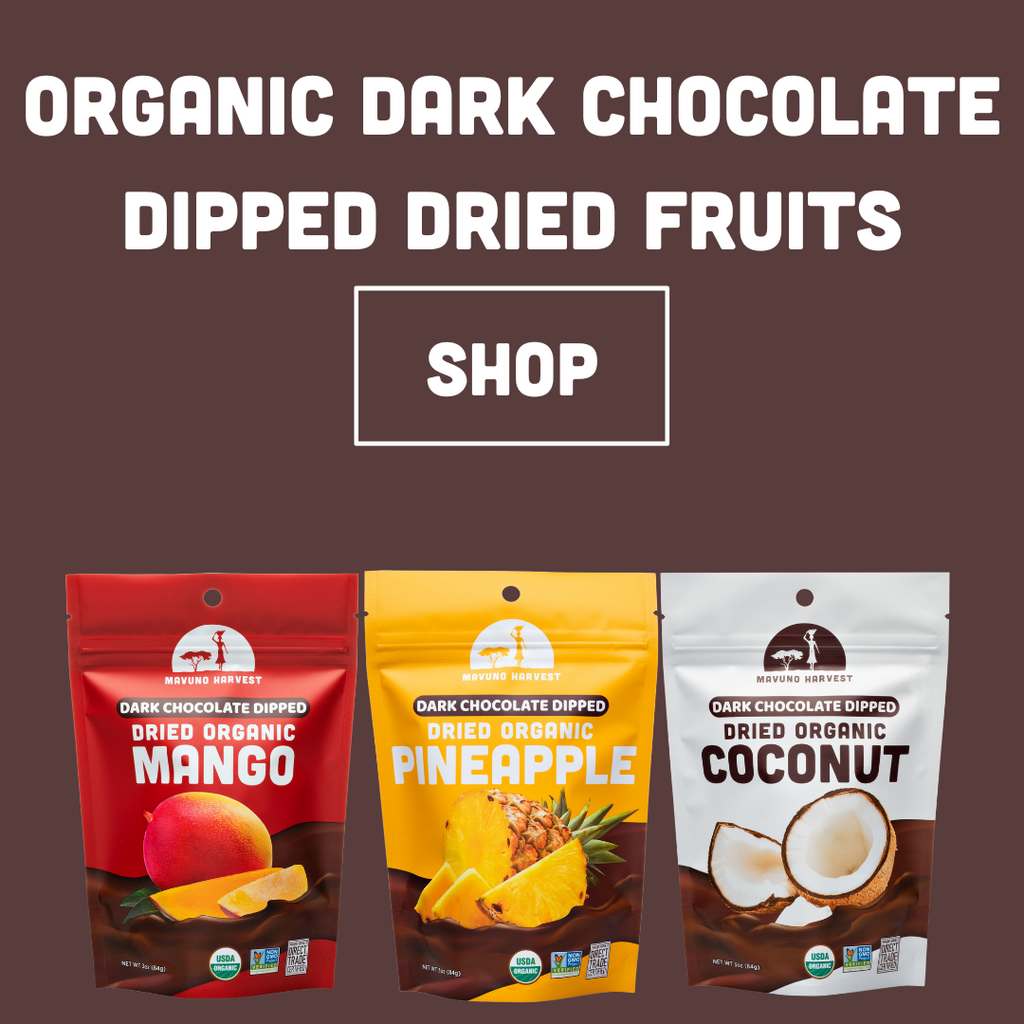 Organic Dark Chocolate Dipped Dried Fruits