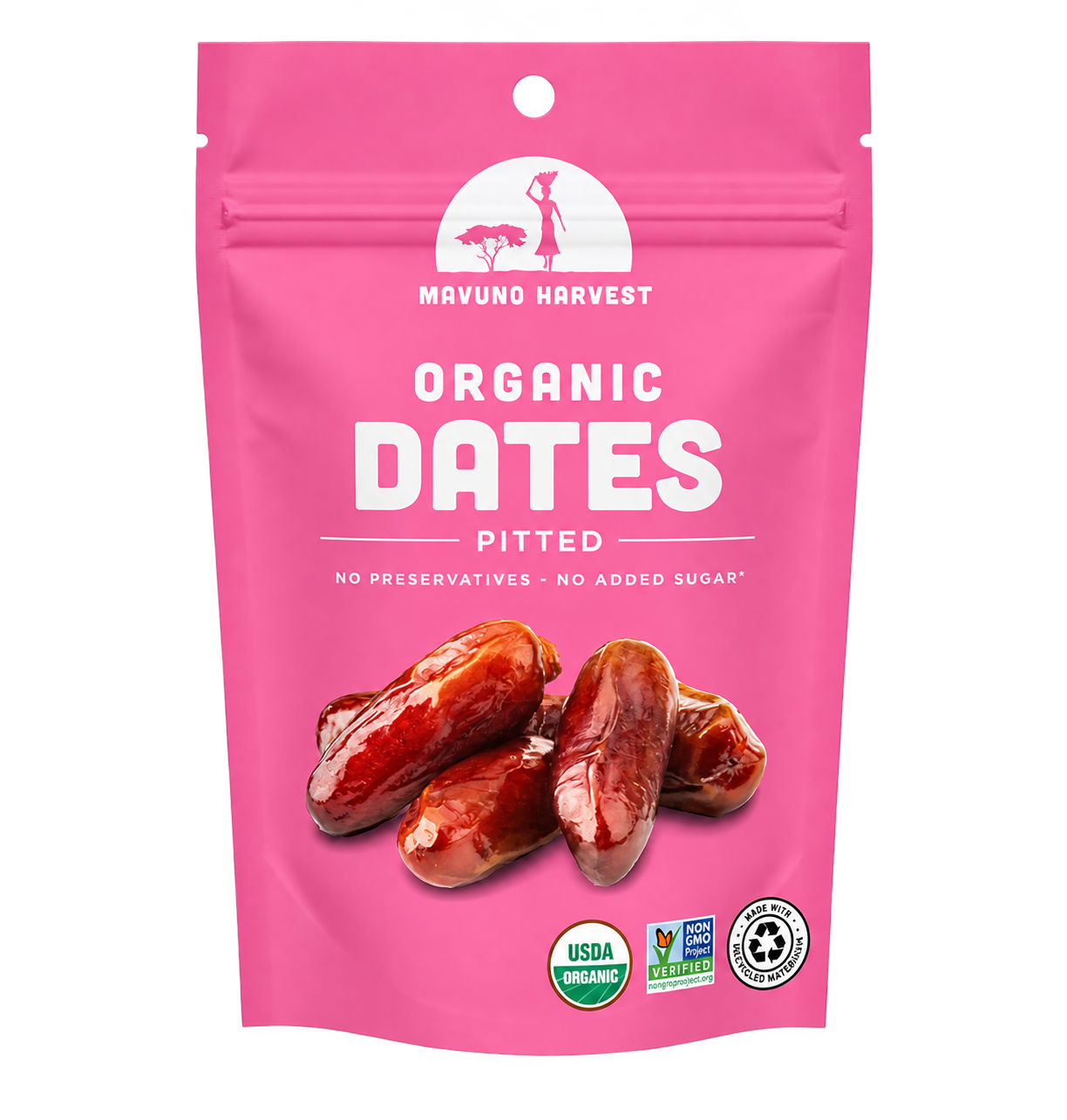 Mavuno Harvest Organic Pitted Dates pouch