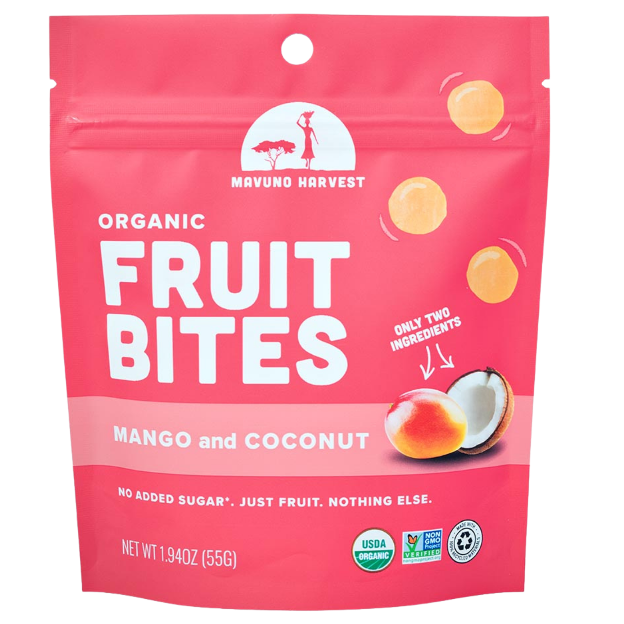 Mango & Coconut Fruit Bites pouch