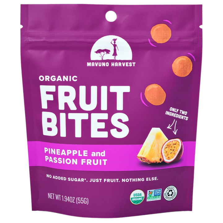 Organic Fruit Bites: Pineapple & Passionfruit package