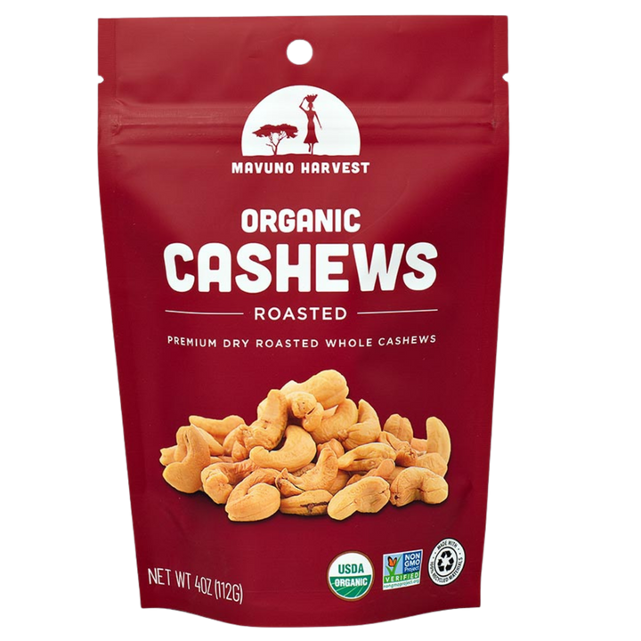 Organic Dry Roasted Cashews package