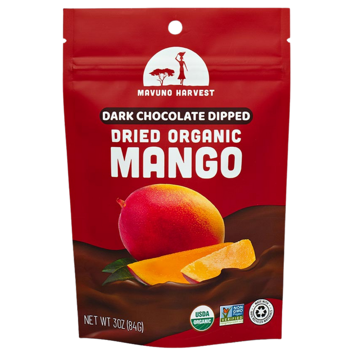 Organic Dried Mango Dipped in Dark Chocolate